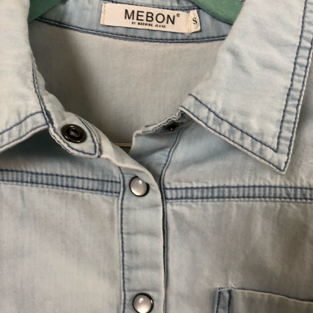 Mebon by Machine Jeans Long Chambray Button Down